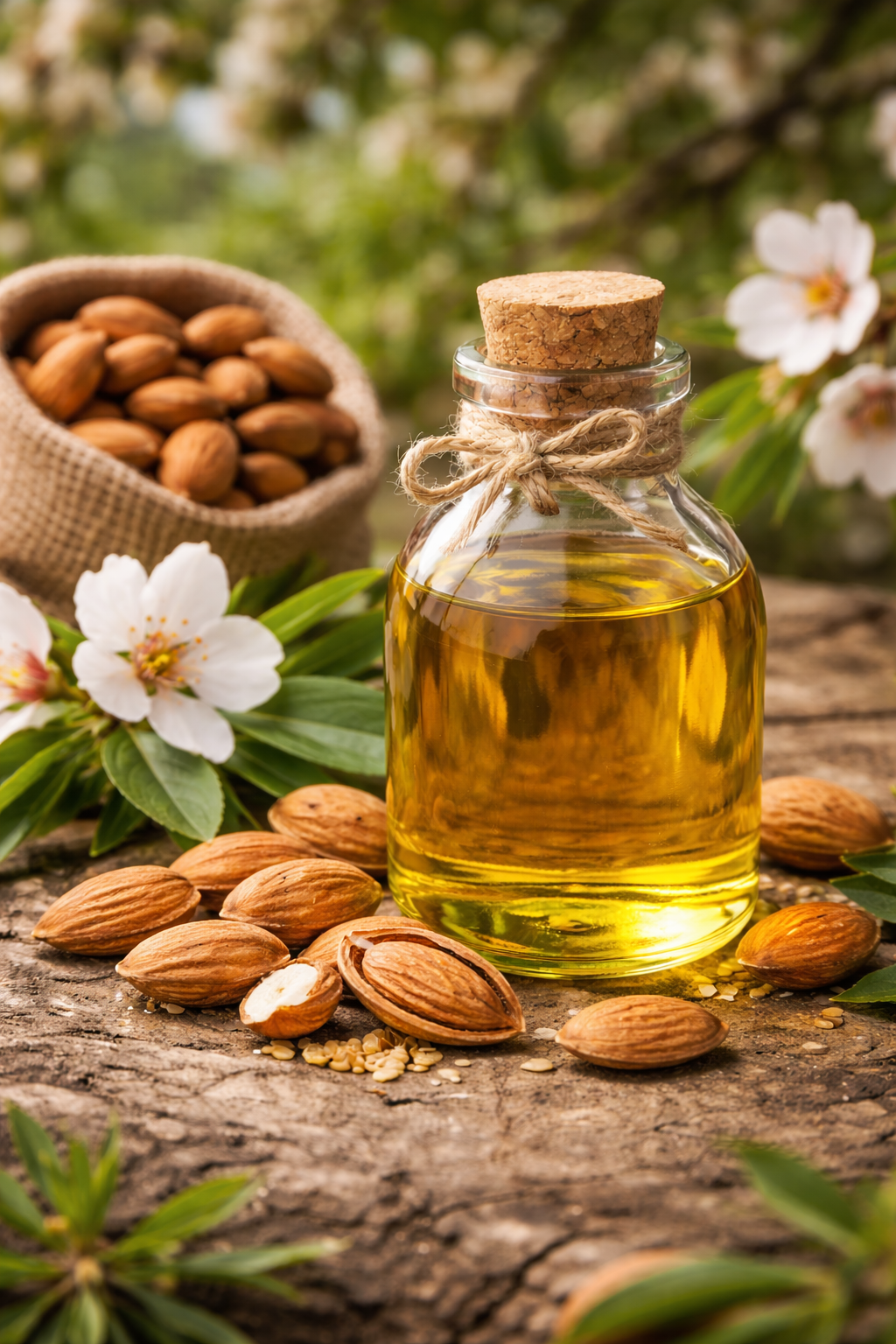 روغن بادام شیرین خالص (مخصوص پوست، مو و ماساژ) 